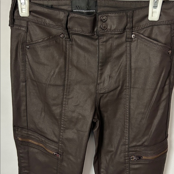 White House Black Market Brown High-Rise Skinny Pants - Picture 4 of 5